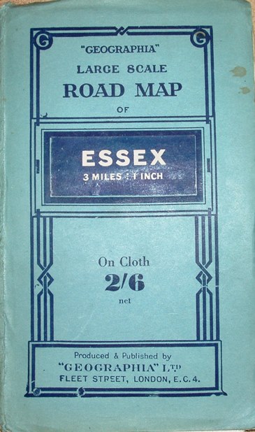 Geographia Large Scale Road Map of Essex, c1944 cover